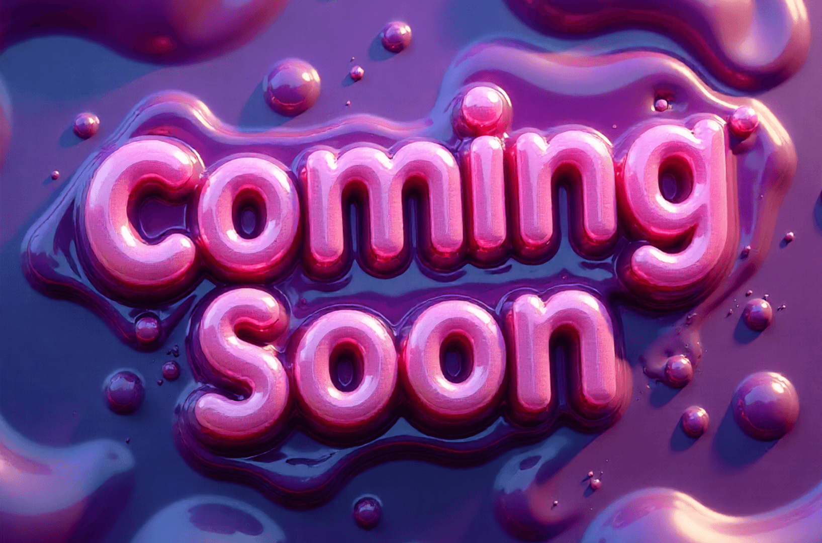 Colorful graphic announcing coming soon